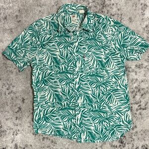 Levi's Green Leaf Pattern Men's Shirt